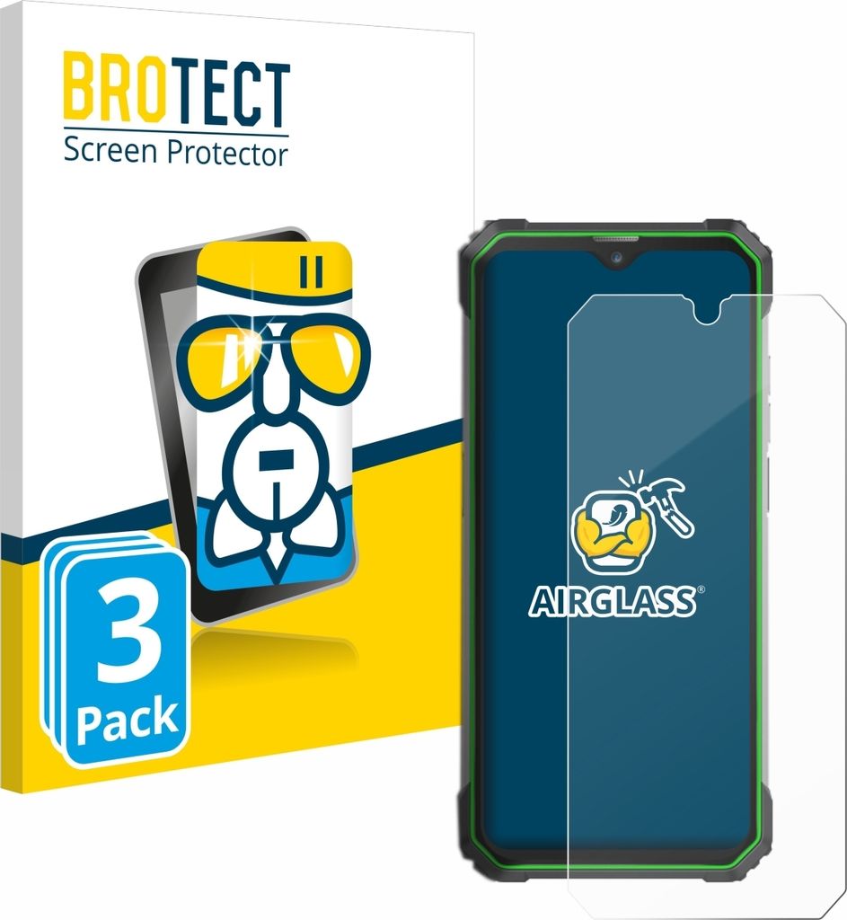 3x BROTECT Schutzglas für Blackview BL8800 PRO 5G Schutzfolie Panzer Folie Glas Display Schutz klar