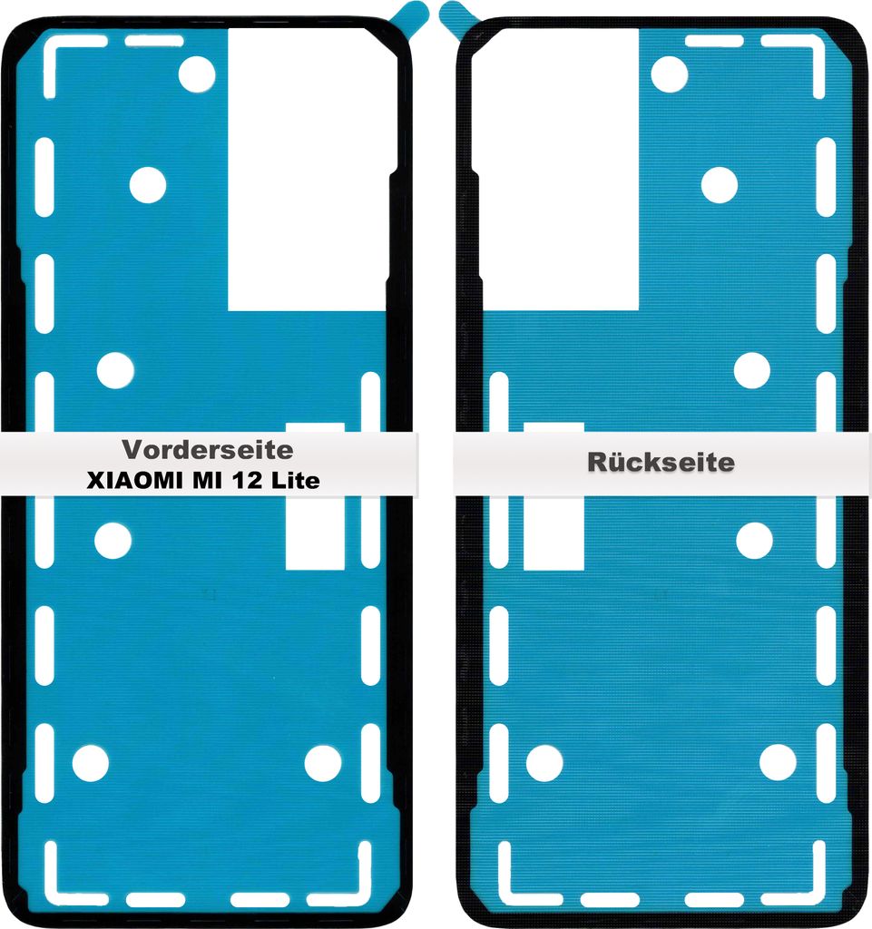 Xiaomi 12 Lite Akkudeckel Klebefolie Rahmen Kleber Dichtung Backcover Adhesive Glue