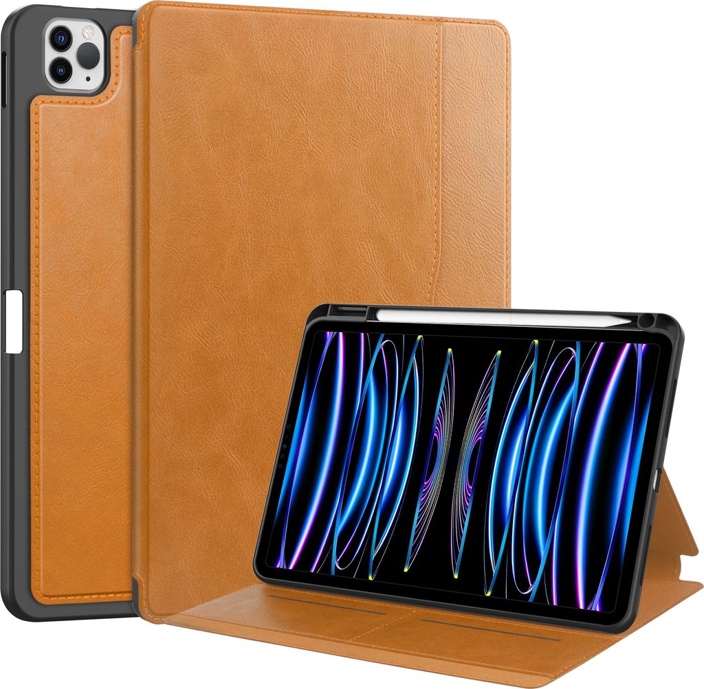 Tablet Hülle für Apple iPad Pro 11 2018/2020/2021/2022, Air 10.9 2020/2022 (4/5.Gen), Air 11 2024 M2 11 Zoll Slim Case Etui mit Standfunktion und...