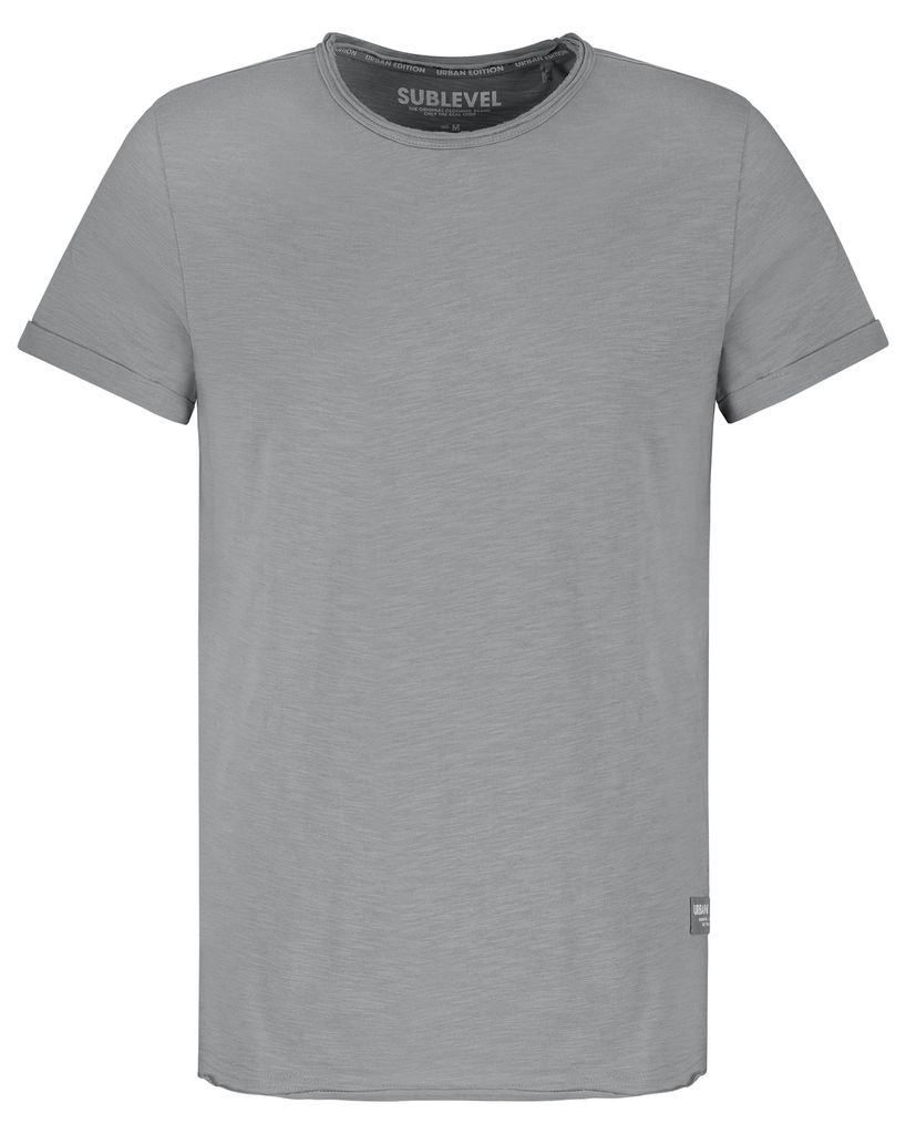 Sublevel Kurzarmshirt Rundhalsausschnitt Normaler Schnitt Basic Größe: M
