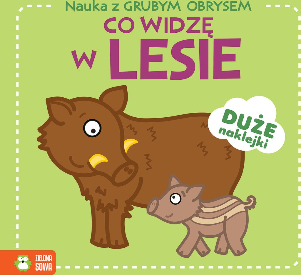 Co Widzę W Lesie. Nauka Z Grubym Obrysem