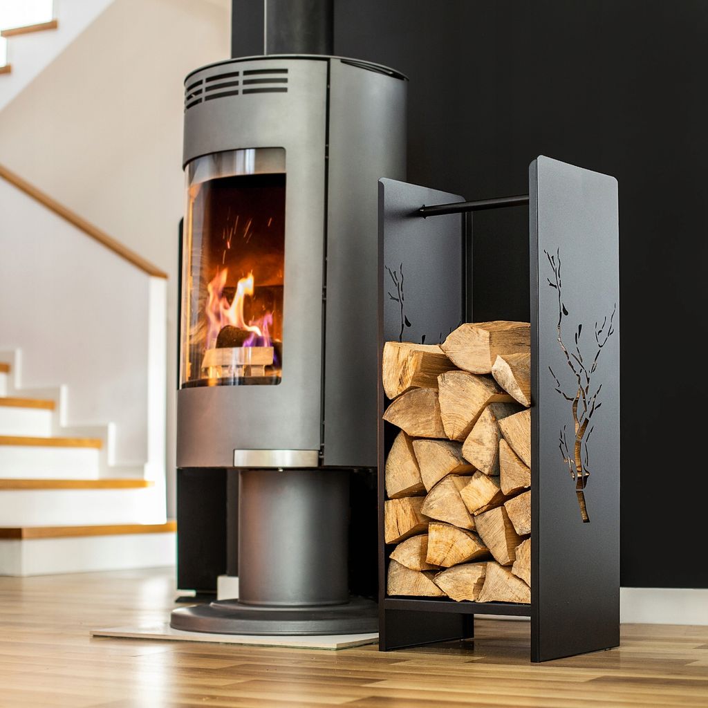 KADAX Kaminholzgestell aus stahl "Trovo", Kaminholzhalter, Produktbild 4