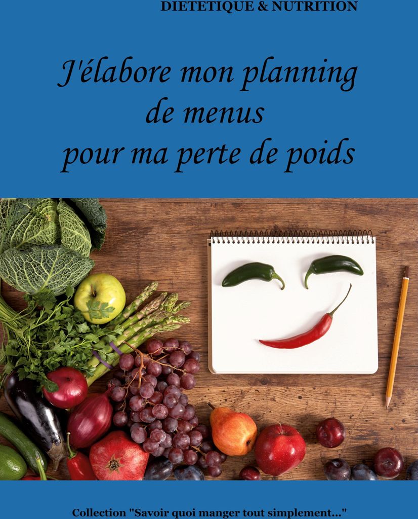 J'élabore mon planning de menus pour ma perte de poids