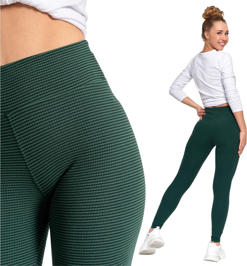Frauen Leggings Mit Struktur Wärmer Leggings Mit Hoher Produktbild 