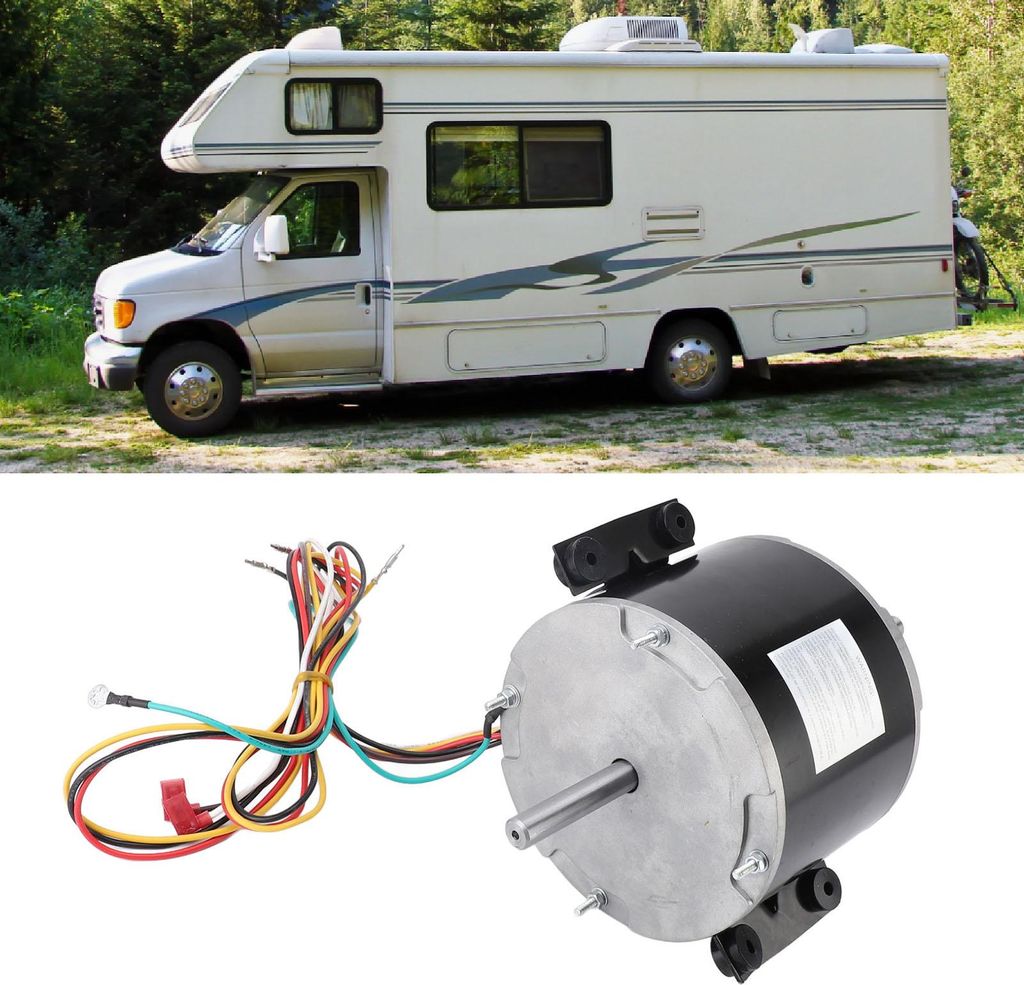 Kondensatorlüftermotor für Wohnmobil-Klimaanlage, 3315332.005, energiesparendes Gebläse mit drei Geschwindigkeiten, Ersatz für Genteq F48AF70A61