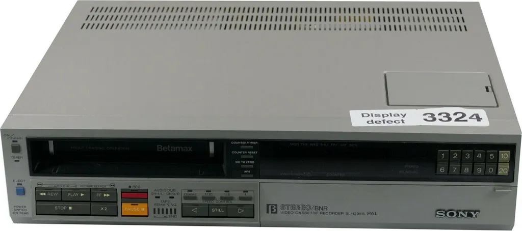 Sony SL-C9ES Magnétoscope Betamax Série ES à Réparer Affichage Faible