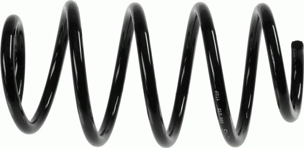 Ressort de suspension robuste SACHS 998 412 - Spécial Audi A3 1K0411105EB