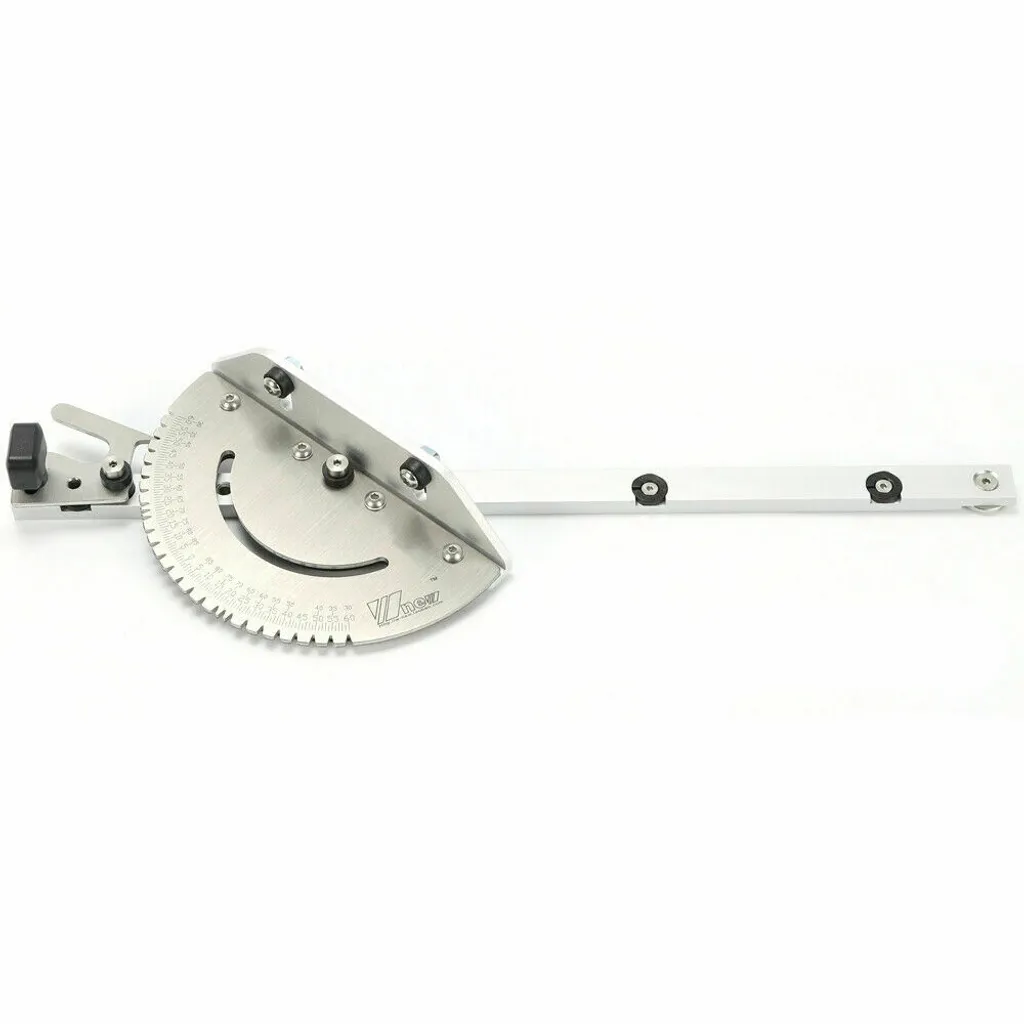 Règle d'angle 450mm avec système flip-stop réglable pour menuiserie