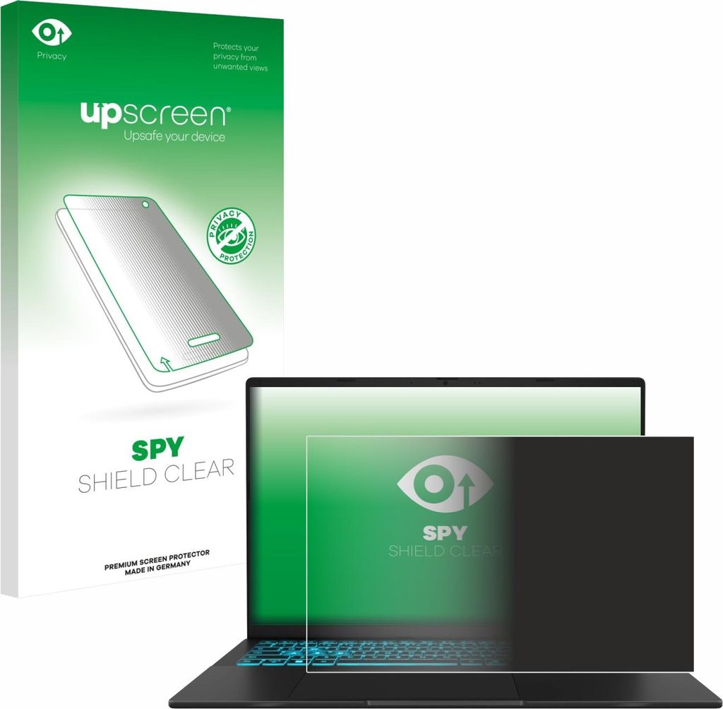 Für ASUS V16 V3607 Sichtschutzfolie Schutzfolie upscreen Anti-Spy Privacy Sichtschutz Blickschutz Display Schutz Folie Blaulichtfilter