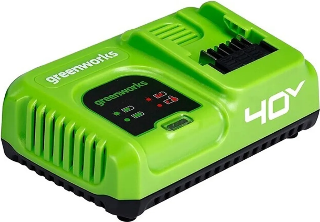 Greenworks Caricatore 40V 5A Rapido per Batterie Lithium-Ion G40UC5