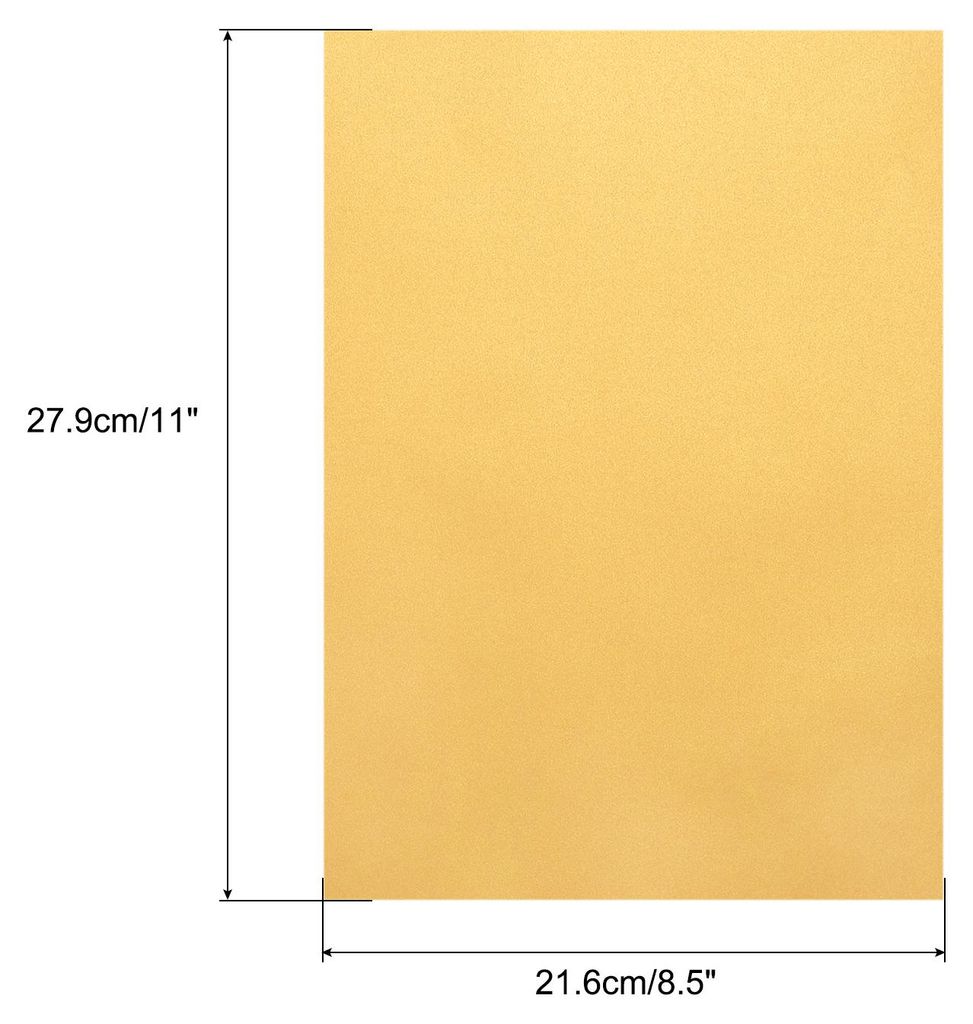 Farbiges Pergamentpapier, 50 Blatt Gold-Transparenz 8,5 x 11 Bedruckbares Pergamentpapier, Transparente Pergamentbl?tter zum Hochzeitseinladungen T...