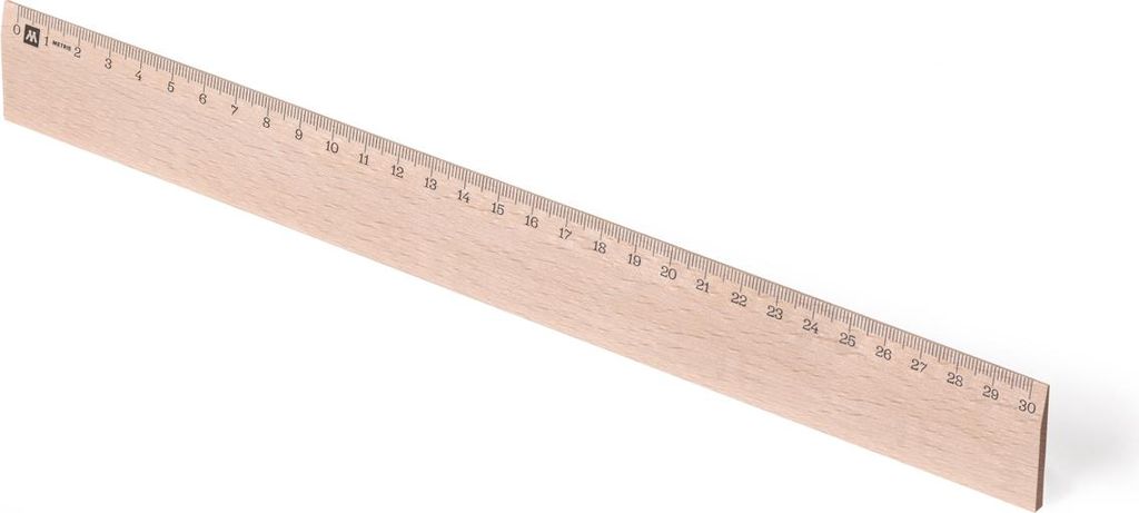 Metrie | Scholar-M30, Dřevěné pravítko | 30 cm Obrázek produktu 