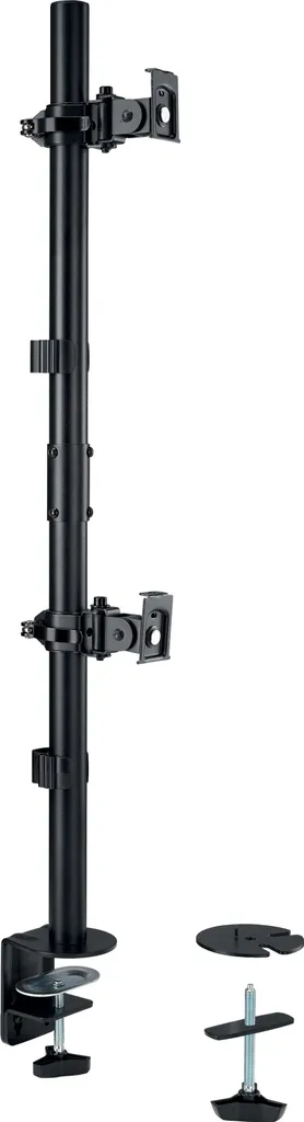 Bras de Moniteur Vertical pour Double Écran TFT 32'' Charge Max 9kg Noir