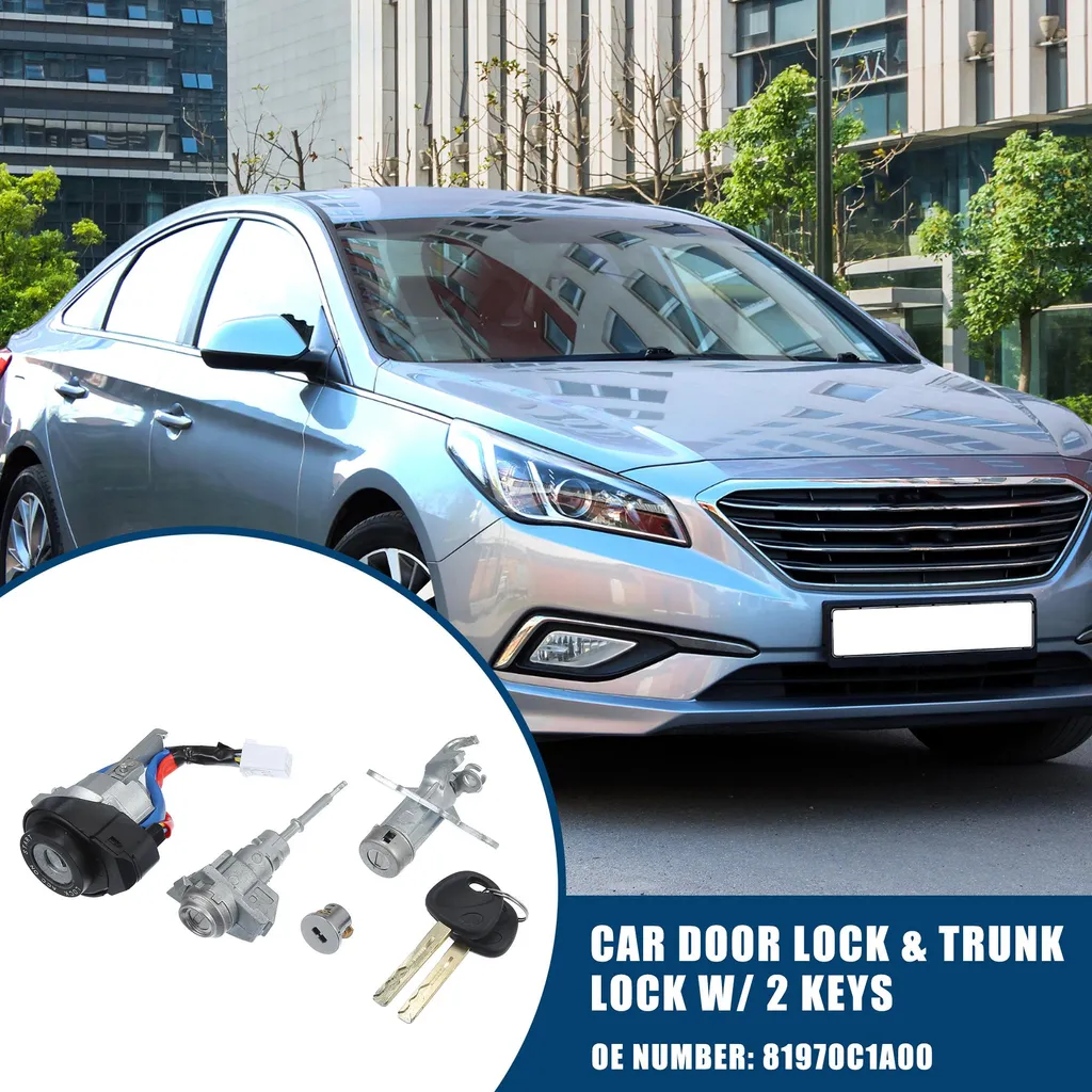 Pack Réparation Serrure pour Hyundai : Kit Cylindre Noir Intégral