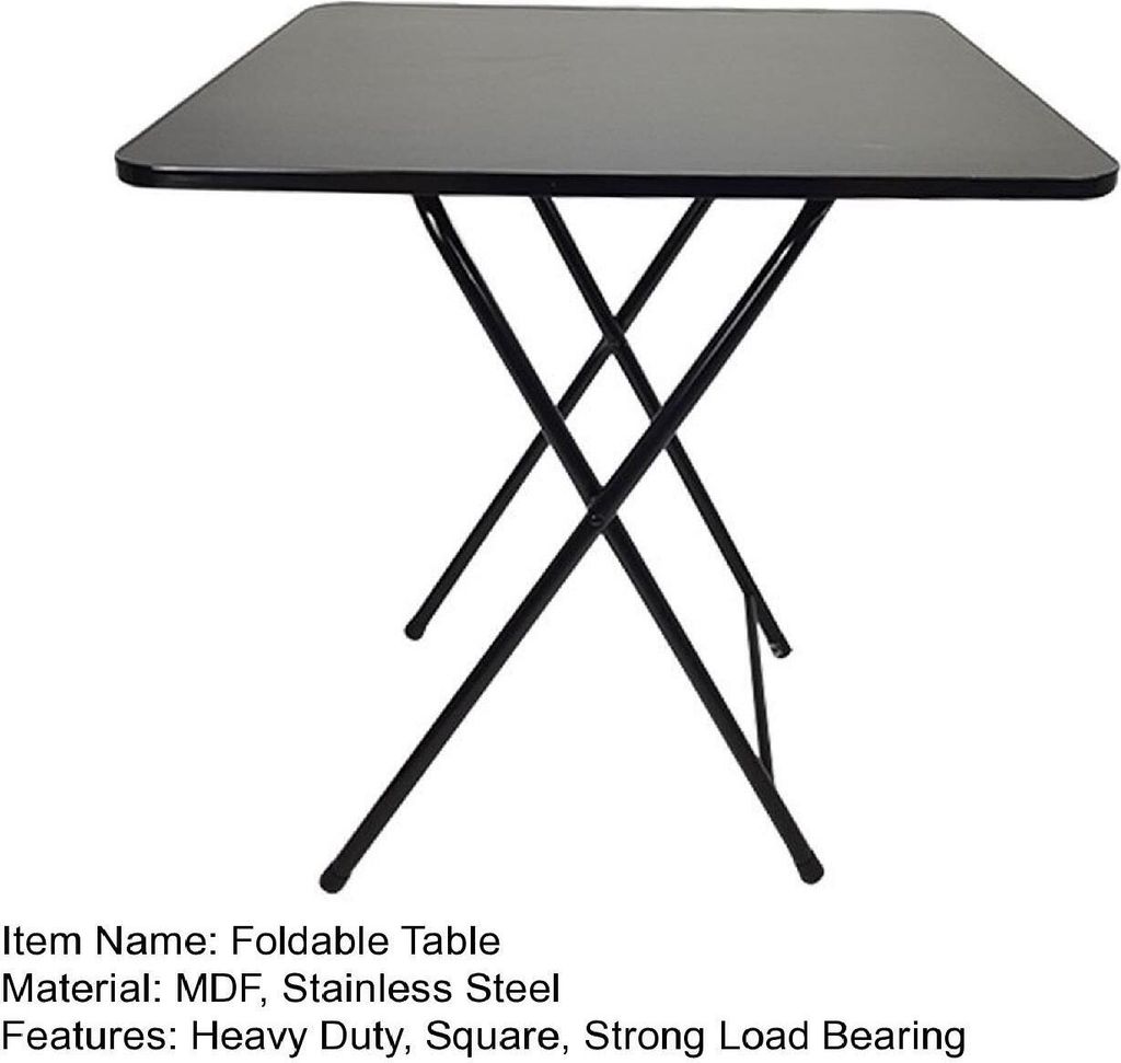 Klappbarer Esstisch Quadratisch Massiv MDF 4 Personen Home Produktbild 9