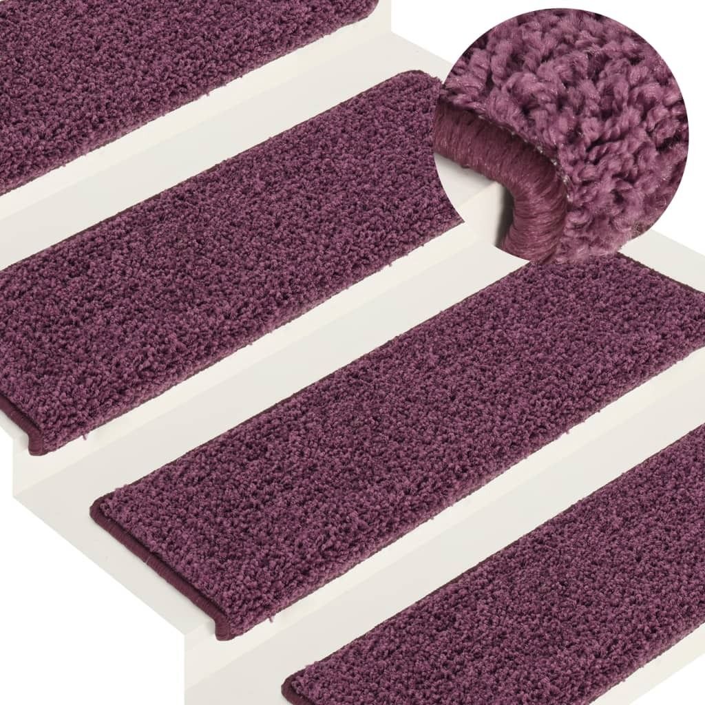 "2026 Promotion" Stufenmatten 15 Stk. - Hohe Qualität - 65x21x4 cm Dunkelviolett Rechteckiger Rand - Stufenmatten CC12919