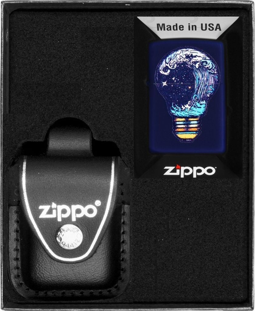 ZIPPO Feuerzeug-Set TOXIC WAVES DESIGN Geschenk No3