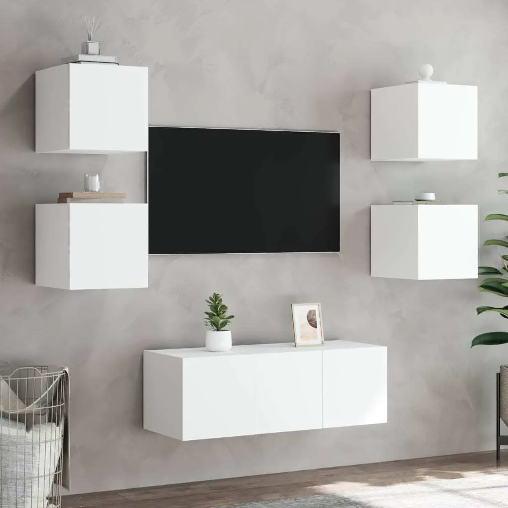 Maison Exclusive Mobile TV LED Bianco 30,5cm | Gaming e Home Cinema - 6