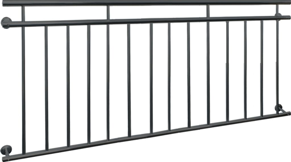 Francúzsky balkón ECD Germany, 90x184 cm, so 14 výplňovými Obrázok produktu 