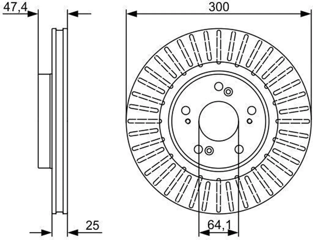 Disque de frein arrière Honda Civic VII, pièce de rechange Bosch