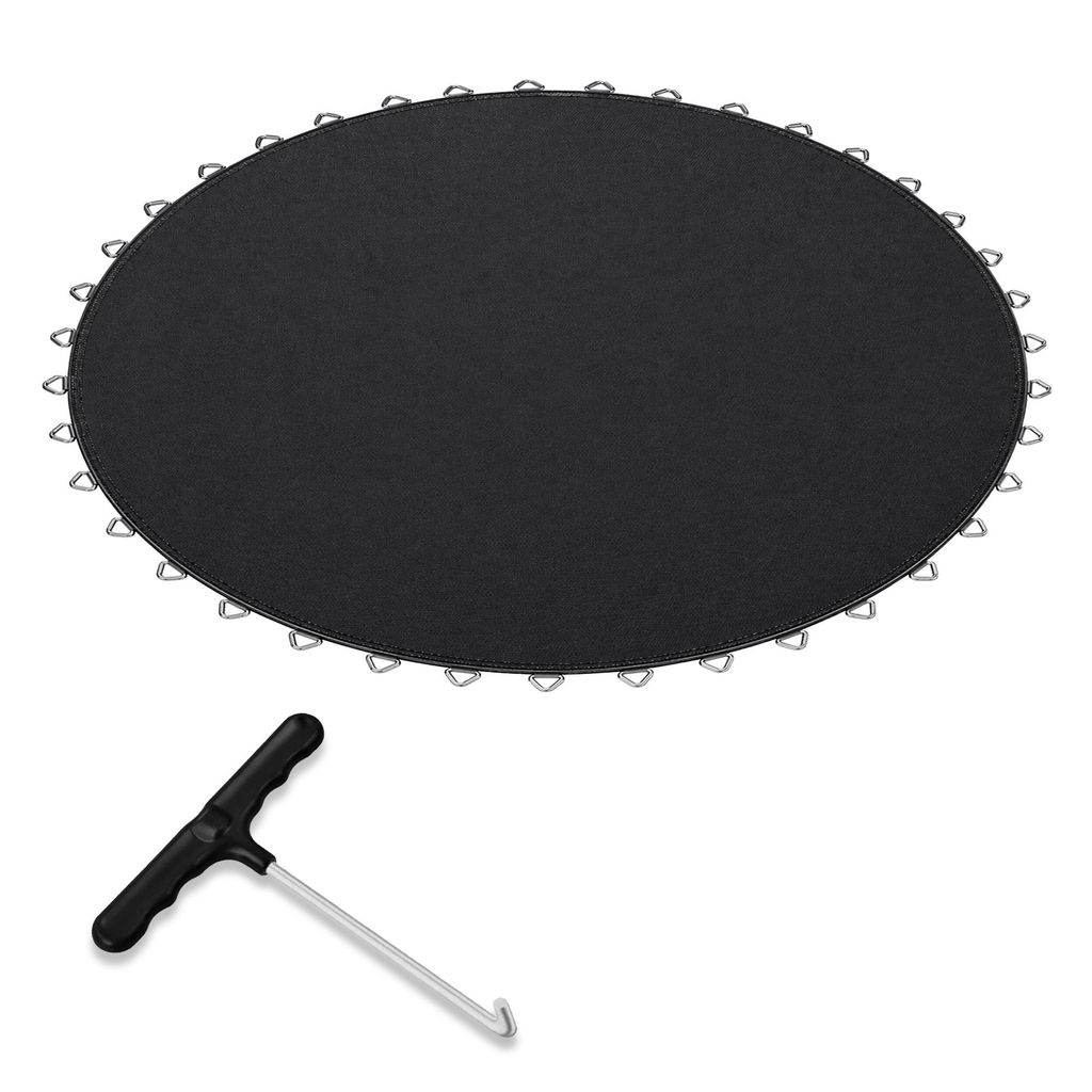 JUNIERS Sprungtuch für Trampolin, Sprungmatte mit Durchmesser 383, cm, für Ø 427 cm runde Trampoline, mit 96 Ösen für 16,5 Lange Federn