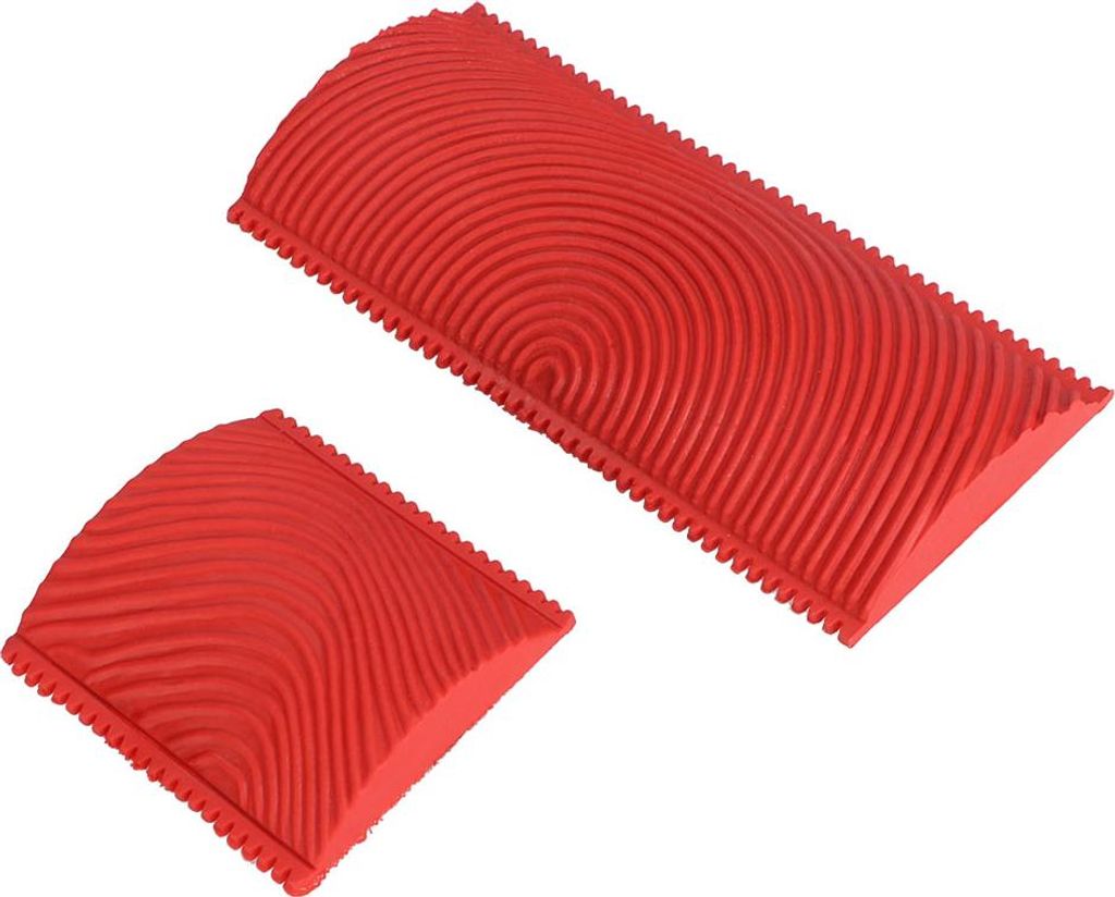 2Pcs/Set Gummi geriffelt Holzmaserung Effekt Pinsel Malerei Werkzeuge DIY Wanddekoration