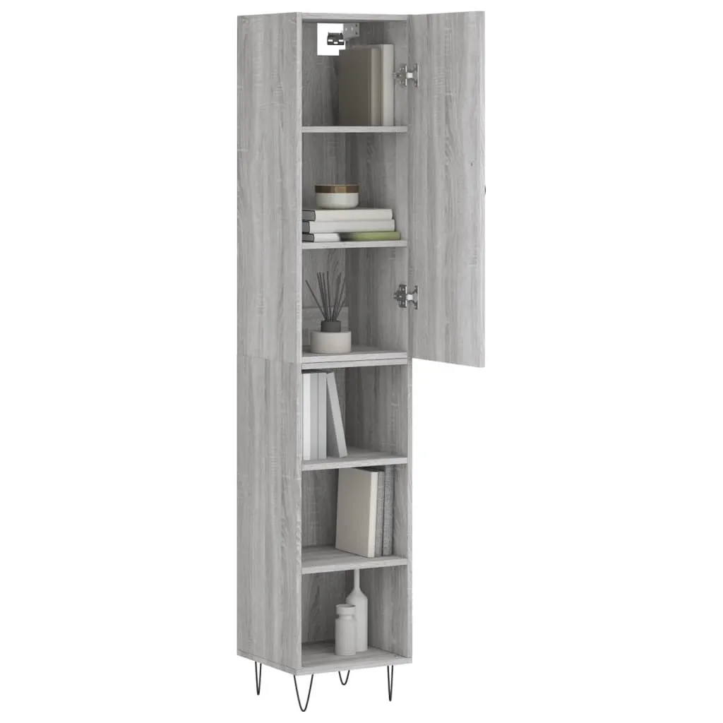 Maison Exclusive Credenza Grigio Sonoma 34.5x34x180 cm - Design Moderno - 3