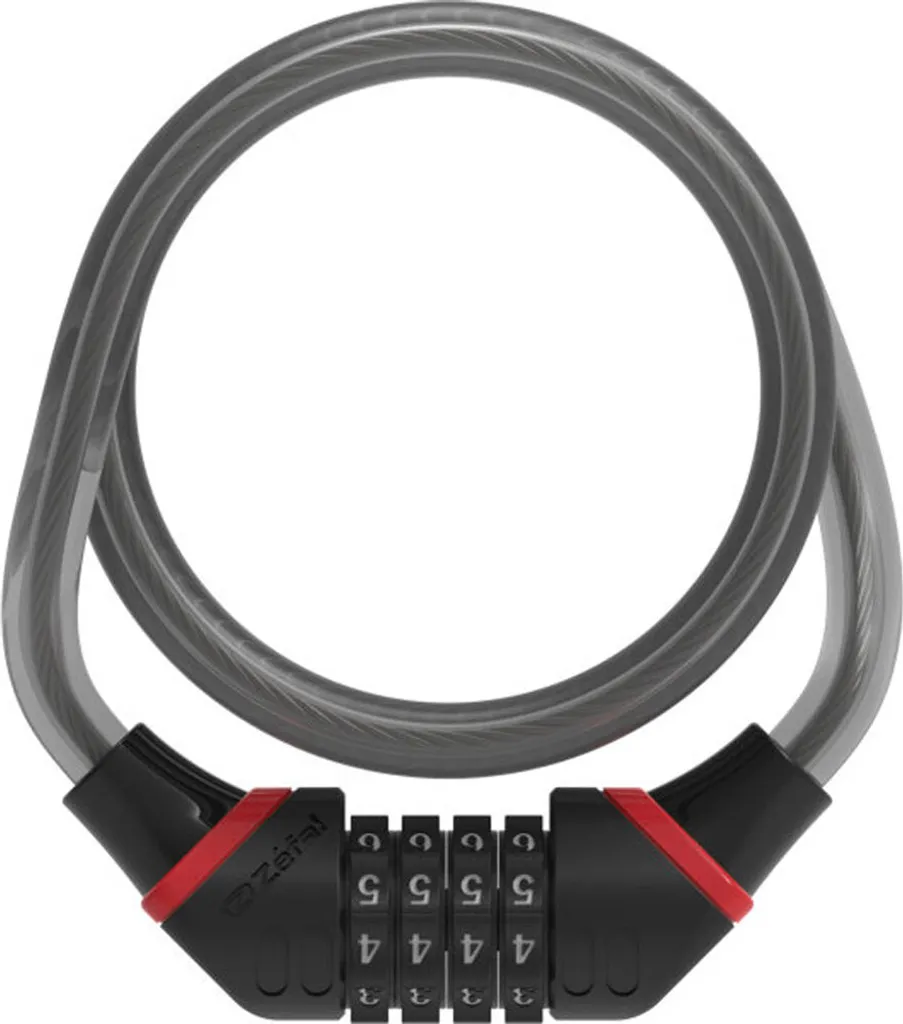 Zefal C8 Antivol Spirale 1850mm sans Clé avec Serrure à Code 12mm