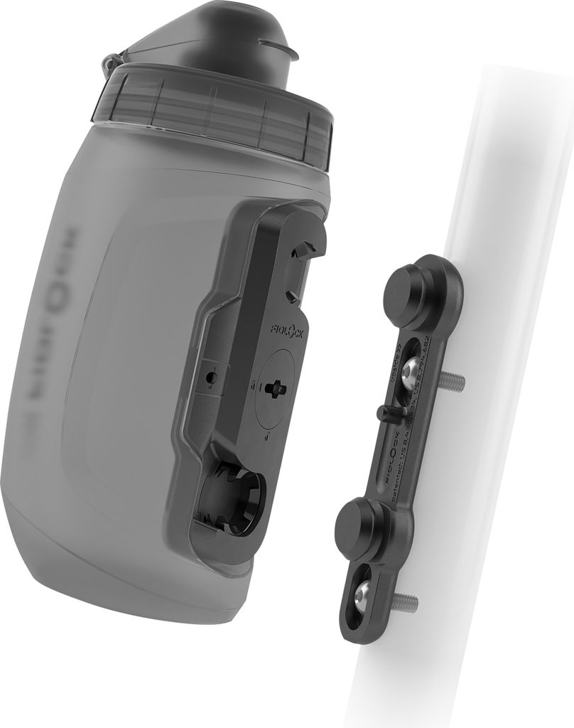 Fidlock Twist, 450 ml, Fahrrad, Schwarz, Grau, Erwachsener, Mann/Frau, Drehen