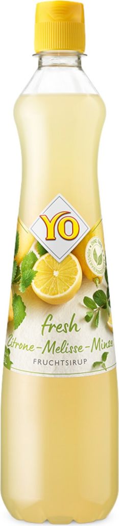 YO Klassik Fresh Zitrone-Melisse-Minze Sirup 700ml Produktbild 