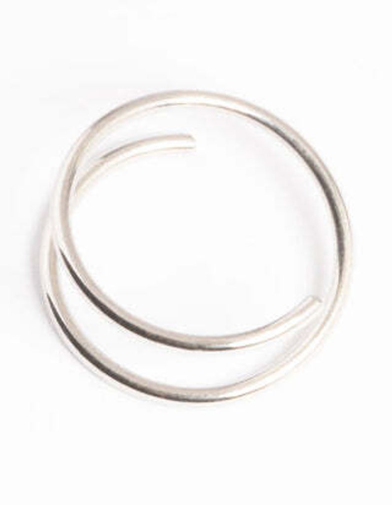 Nasenring Zarter Feiner Gedrehter Draht 7 Mm 22 G (0,6 Mm