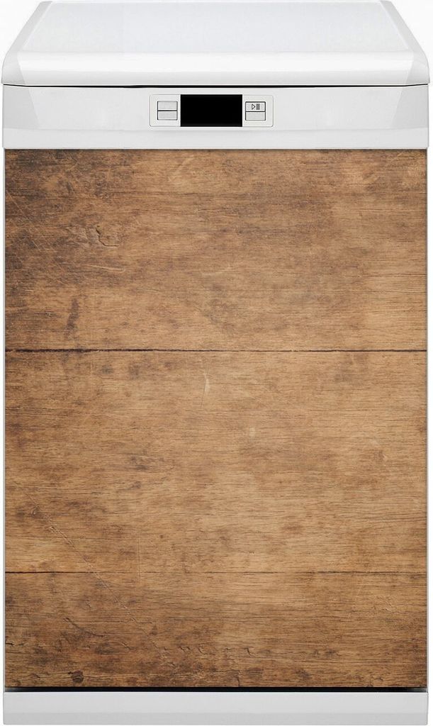 Abwaschbar 45x80 cm Geschirrspüle Magnetmatte Küche Dekorative - Braunes Holz