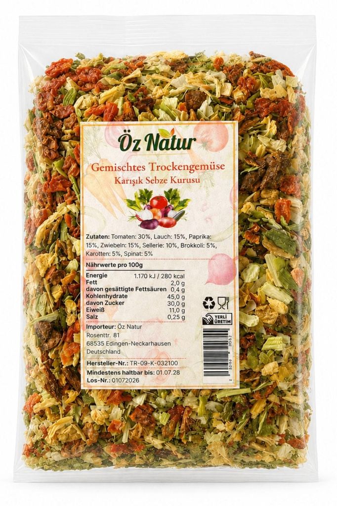 Öz Natur | Gemischtes Trockengemüse 150g Produktbild 