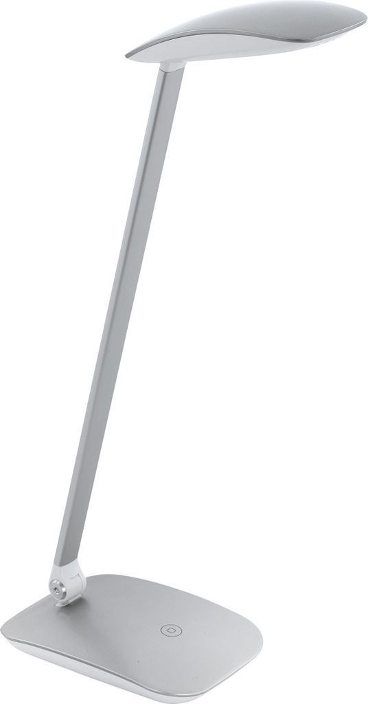 CAJERO Tischleuchte Tischbeleuchtung - L15 x B10 x H50 cm - silber - 4,8W inkl. - IP20
