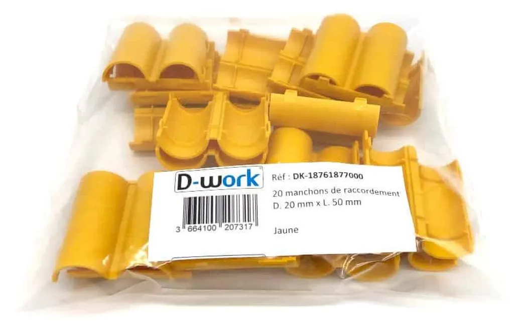 Manchons de Jonction pour Tubes Électriques 20mm - Installation Facile