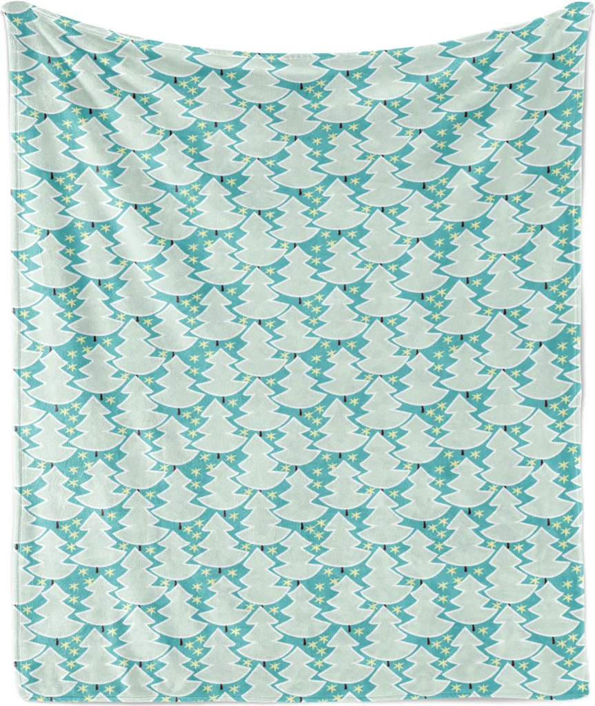 Plaid Natalizio Design Doodle ABAKUHAUS 175x230 - Coperta Chic Pile