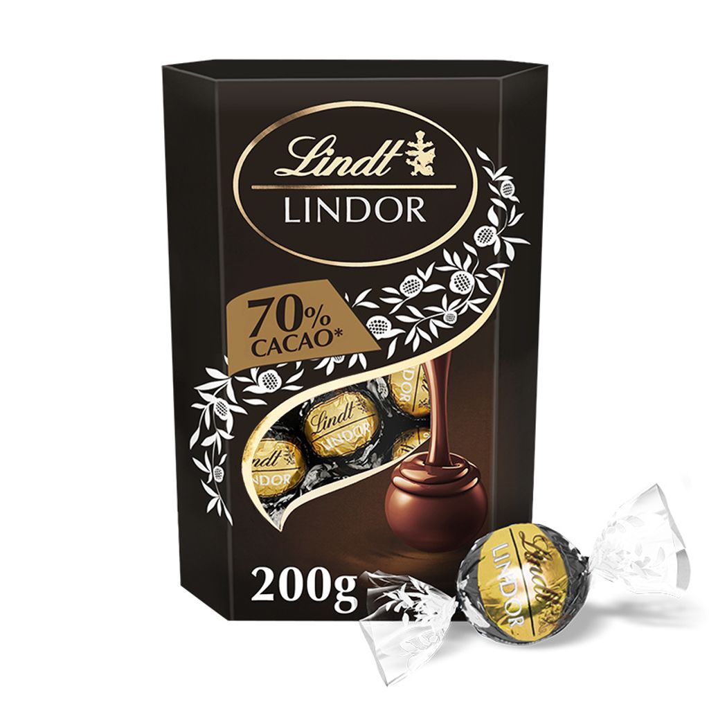 LINDOR praline Cioccolato fondente 70% 200g Immagine del prodotto 