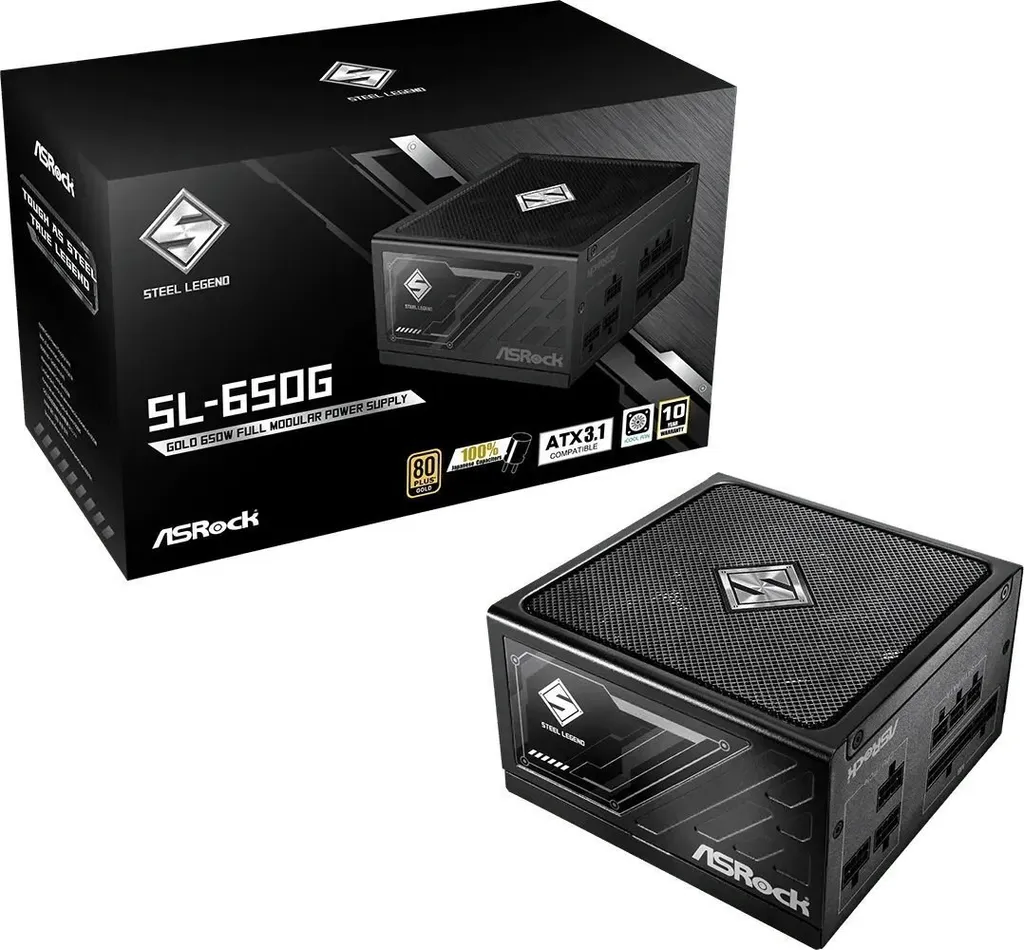 ASRock Steel Legend SL-650G 650W Alimentatore ATX 80+ Gold Modulare