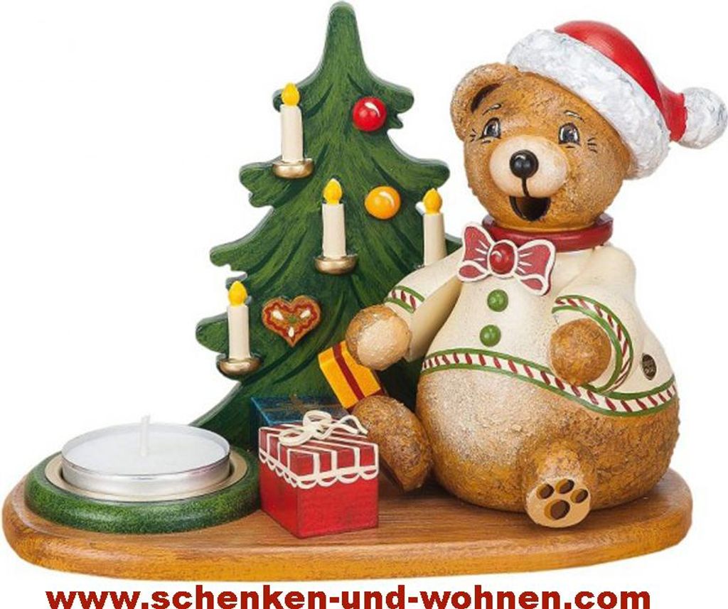 Hubrig - Räucherteddy`s Weihnachtsgeschenke mit Teelichthalter