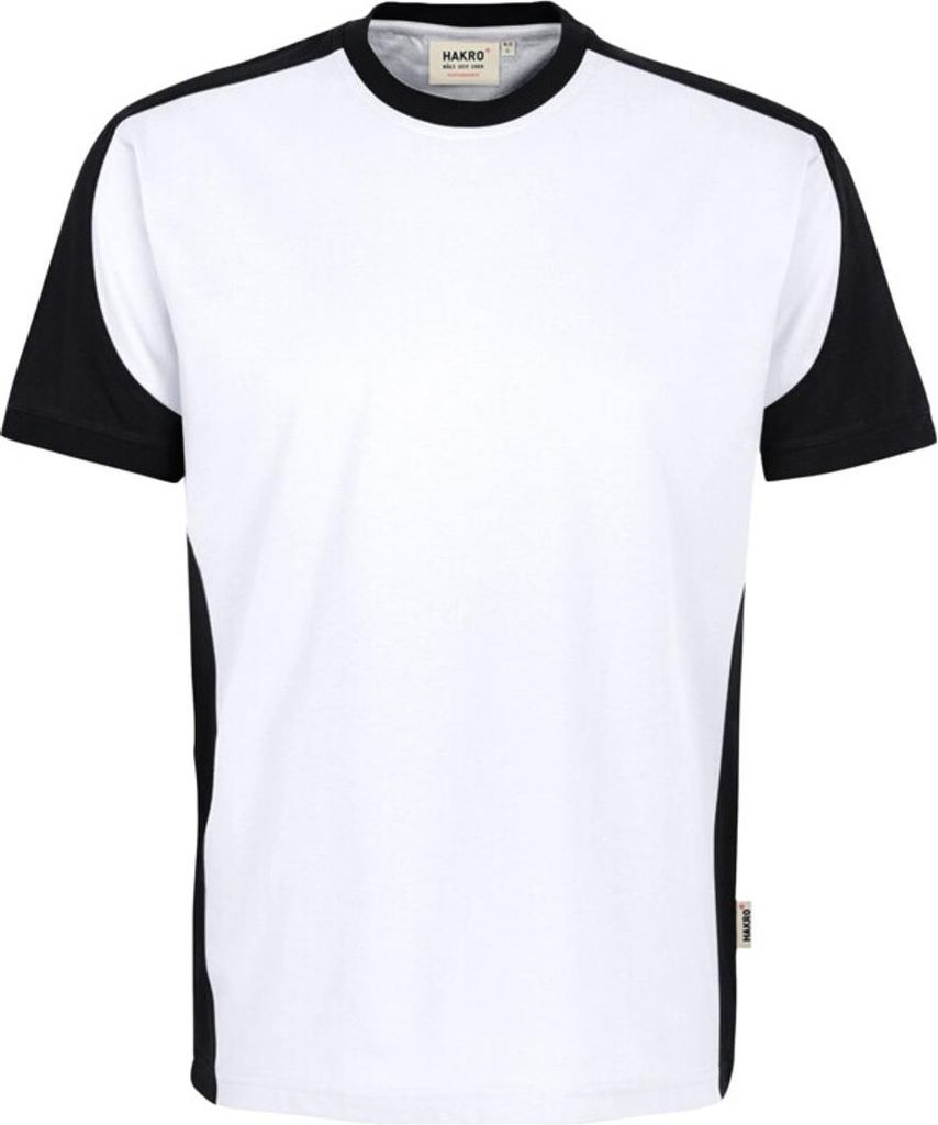 HAKRO T-Shirt Contrast #590 Gr. 2XS weiß/schwarz