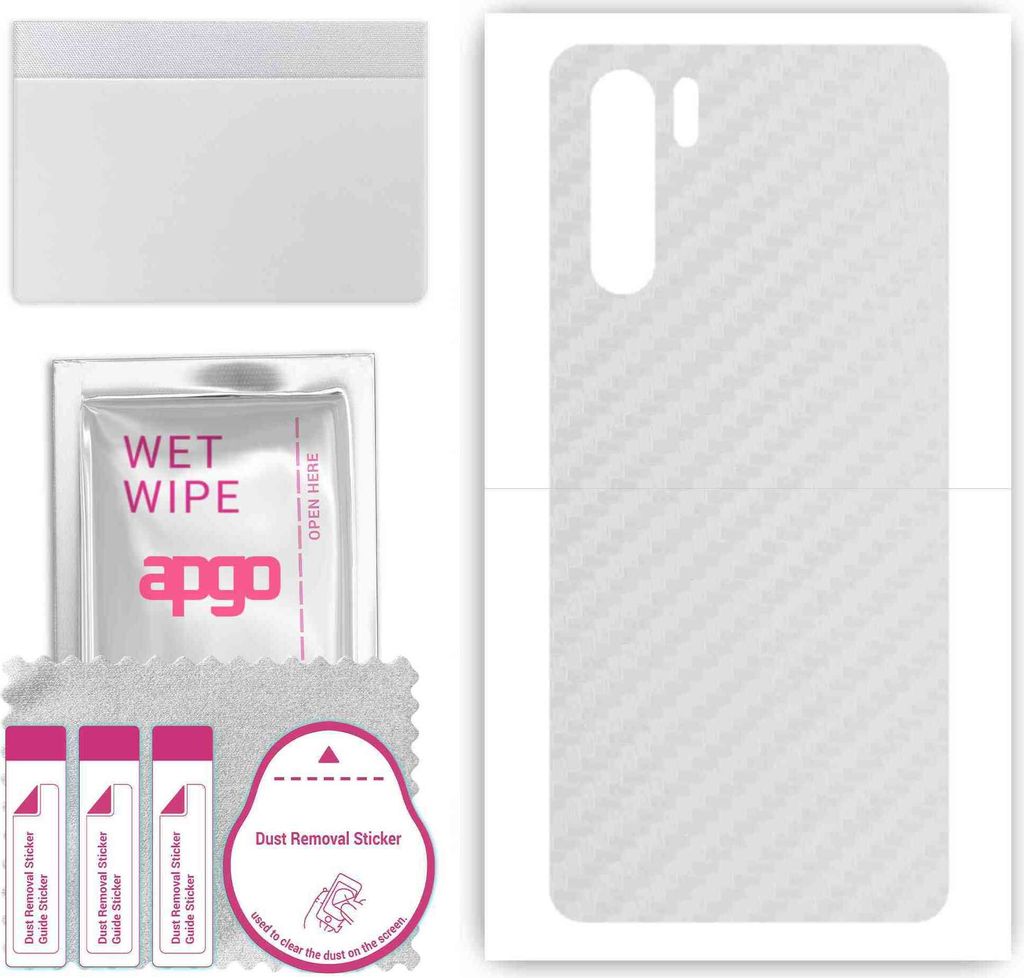 apgo Rückseite Schutzfolie, Skin, kompatibel mit Oppo Reno3 CPH2043, Hinten Displayschutzfolie aus Vinylfolie, kratzfest, einfache Montage - Trans...