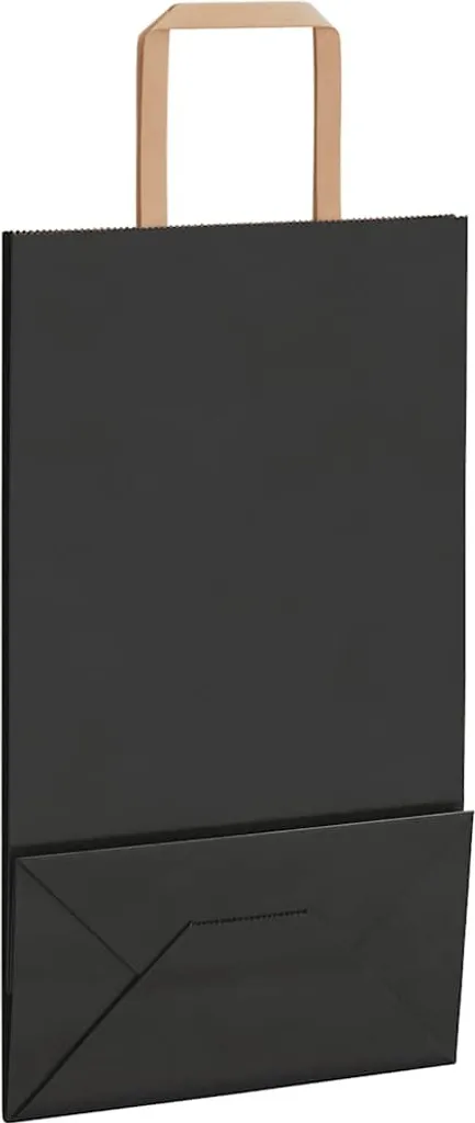250 Sacchetti Regalo Neri vidaXL 21x11x36 cm Buste Carta Personalizzabili - 5