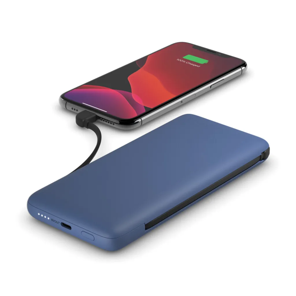 Batterie de secours Belkin 10.000mAh 18W pour iPhone et Android Bleu