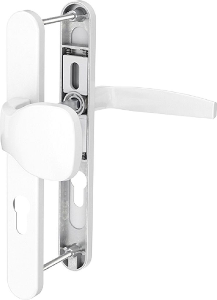 Schmalrahmengarnitur 8-72mm Schildgarnitur Weiss RAL9016 Produktbild 