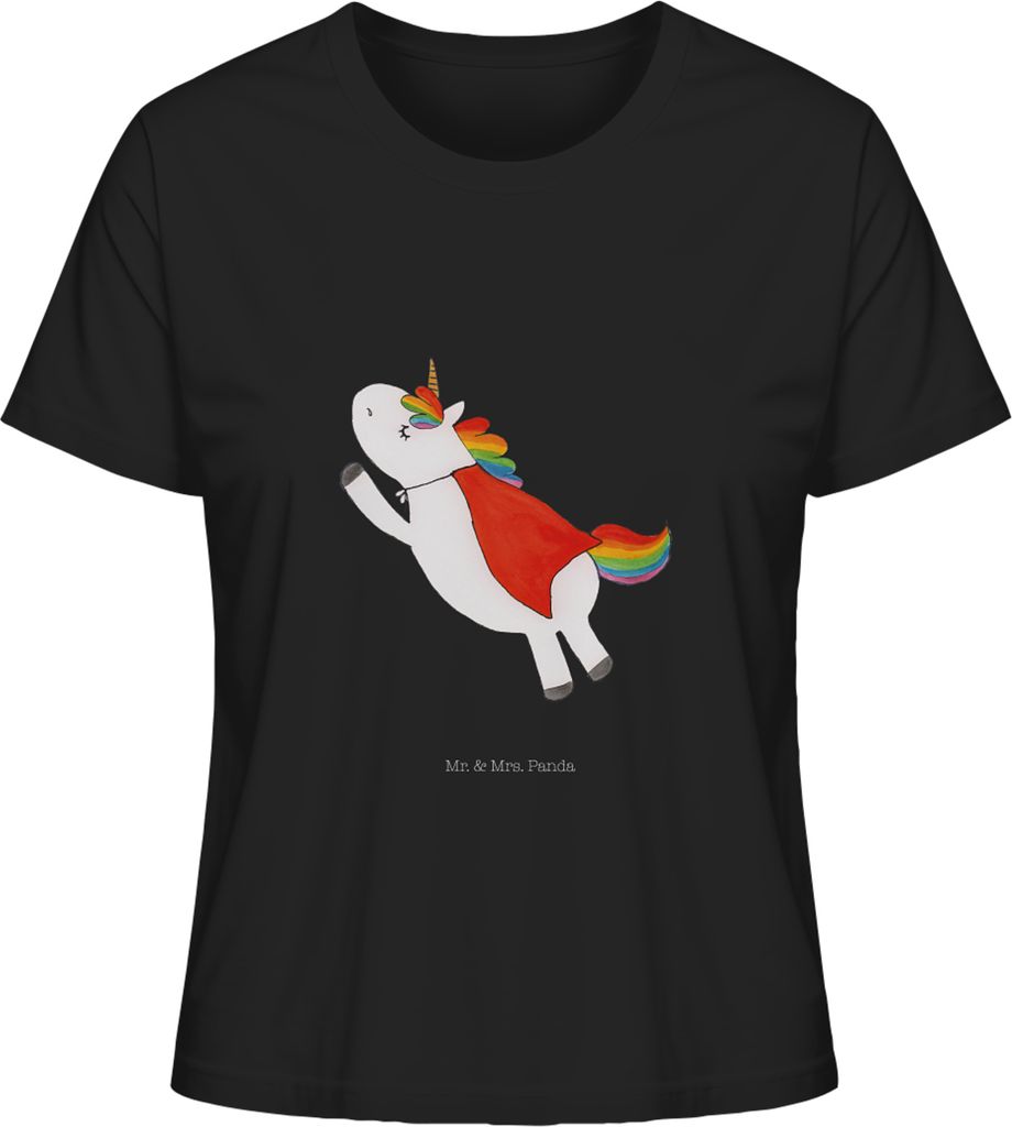 Mr. & Mrs. Panda damen shirt Einhorn Geburtstag Größe XL - Schwarz - Geschenk, T-Shirt, Unicorn, Superheld, Einhörner, Basic, Sommershirt, Gebur...