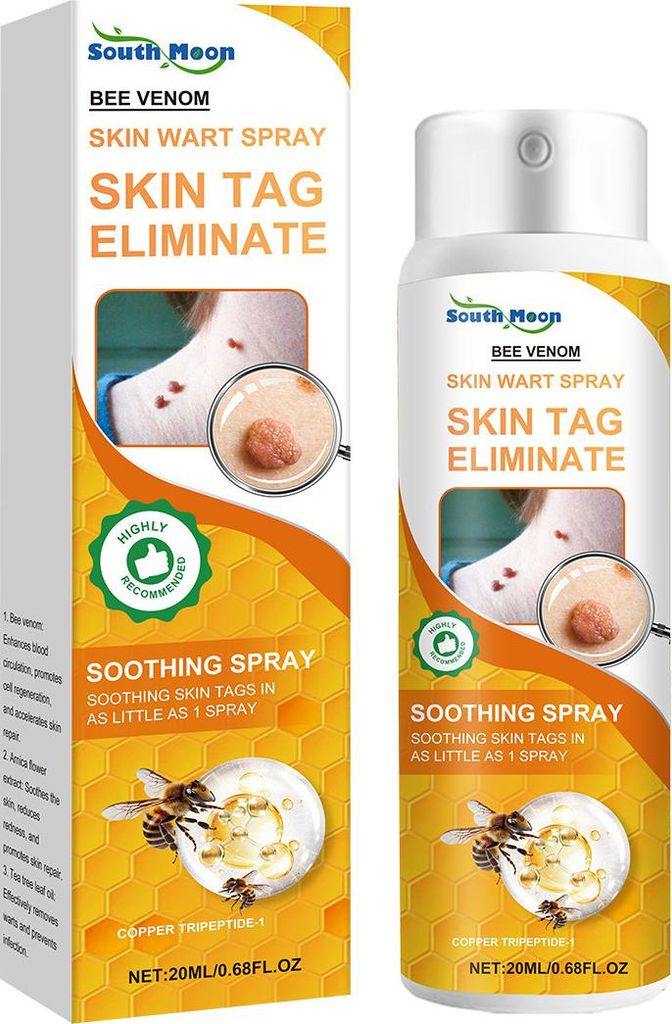 Warzenentfernungsspray zum Reinigen und Befeuchten der Haut, glatte und milde Warzen