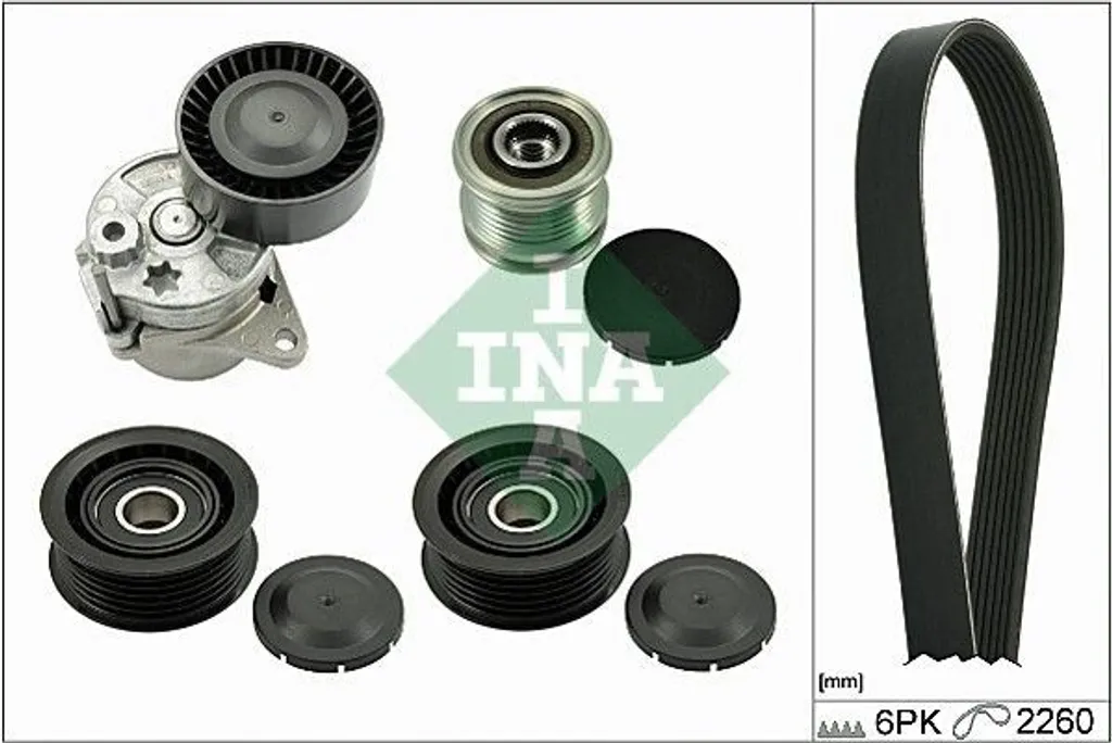Kit courroies striées INA 529 0115 21 pour MERCEDES-BENZ VIANO W639
