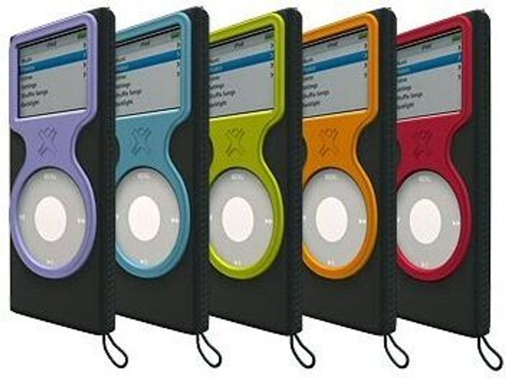 XtremeMac MicroGlove for iPod nano - Black/Blue, Neopren