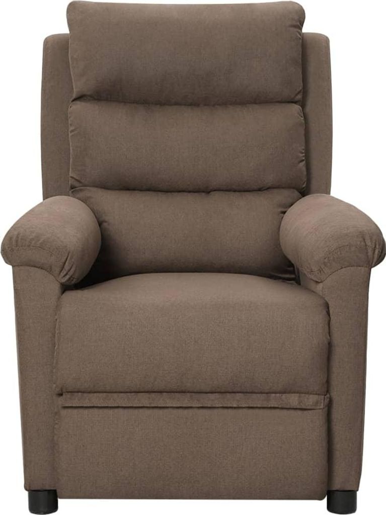 vidaXL Massagesessel Taupe Stoff