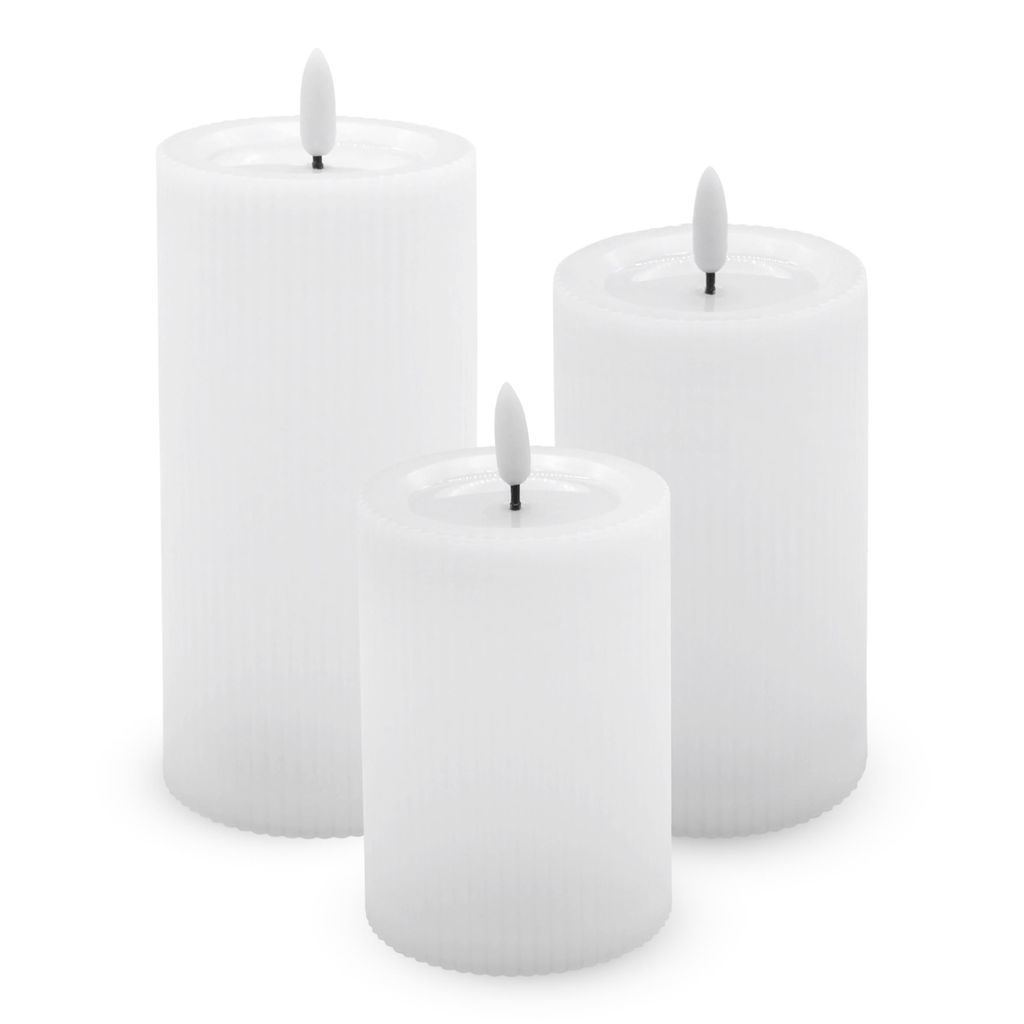 Outdoor LED Kerze mit Timer und Flammen Effekt 3er Set - 15 Produktbild 